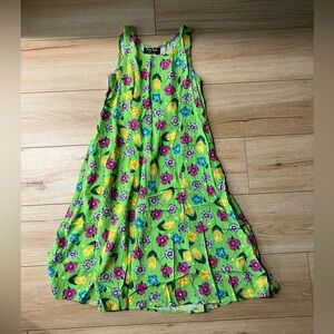 90s JAZZ KIDS - Corset Tie Back Sleeveless Skater Dress